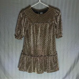 Wonder Nation Glittery Brown Kids Tunic Dress